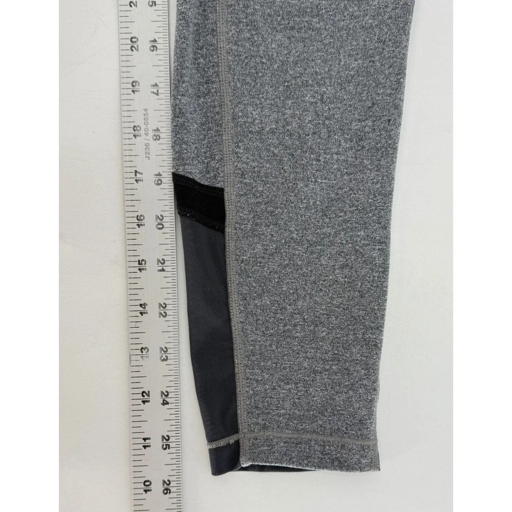 Athleta Girl Heather Gray Black Athletic Leggings‎ XL/14 Activewear Pants